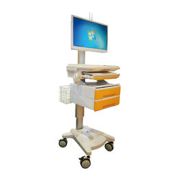 Integrated Computer Workstation Trolley With Working Table