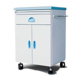 Bule Hospital Bedside Tables Tool Cabinet With Shelf 692*490*720mm Steel Plastic Box