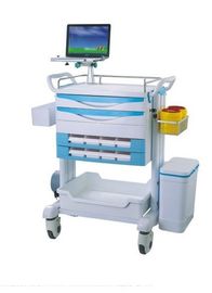 Durable ABS Hospital Medical Trolley For Emergency With Optional Parts Multifunction Medical Cart
