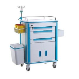 Anesthesia Medical Trolley Cart For Hospital Emergency , Resuscitation Crash Cart