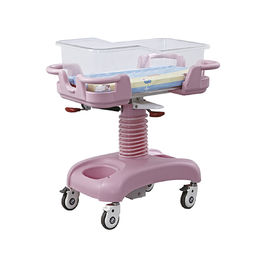 Medical Deluxe Adjustable Baby Child Bed Crib Driver With Wheel In Pink