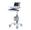 Aluminum Rolling Computer Cart Medical All In One With Table Height 80-120cm