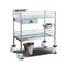 Surgical Instrument Hospital Patient Trolley , Stainless Steel Medical Equipment Trolley