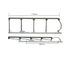 Collapsible Side Rails Hospital Bed Accessories Nylon Stainless Steel Easy Installation