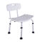Six Suction Cup Non-Slip Foot Pad Height Adjustable Shower Chair Bath Bench