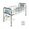 Hospital Furniture Manual Patient Bed With Two Cranks Back Panel Made By SS Frame With Laminated Panel