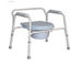 Aluminium Alloy Hospital Bed Portable Commode Chair，Hospital Surgical Medical Commode Stool