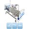 Full Size Manual Hospital Bed With Two Cranks Movable With Dinning Panel
