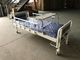 Two Functions Medical Manual Hospital Bed With Two Cranks And Over Bed Table