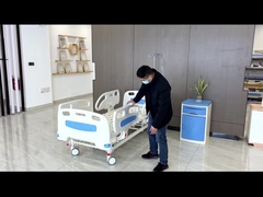 Blue Adjustable Electric Hospital Bed Five Function Hospital Bed