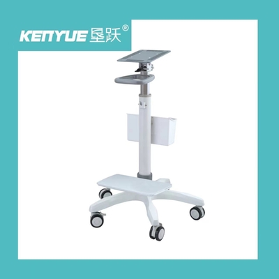 ABS Engineering Plastic Aluminum Alloy Column Hospital Stand Monitor Trolley