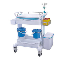 Sickroom Nursery Medical Instrument Trolley 1100*640*1000mm With Trash Medicine Box