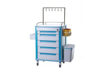 Drug Deilvery Medical Equipment Trolley , Storage Box Medical Treatment Cart