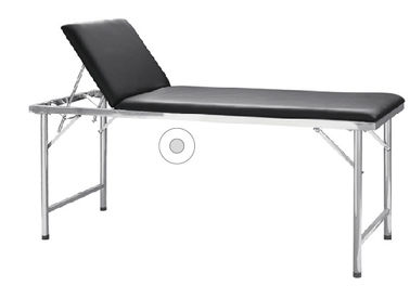 Black Mattress Medical Examination Couch , Hospital Examination Bed Adjustable