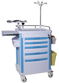 ABS Utility Equipment Emergency Crash Cart Furniture OEM Design With Trash Can