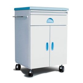 ABS Pastic Movable Hospital Bedside Table Medical Drawers Cabinet