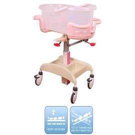 ABS Movable Nursing Newborn Baby Bed , Lightweight Hospital Baby Cot Furniture