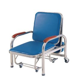 Stainless Steel Bedside Medical Infusion Chairs Attendant Accompany Folding OEM