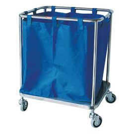 Laundry Cleaning Mobile Feculence Medical Cart On Wheels Aluminum Alloy Trolley