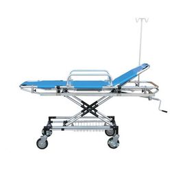 Aluminum Alloy Material Emergency Stretcher Trolley Color Blue