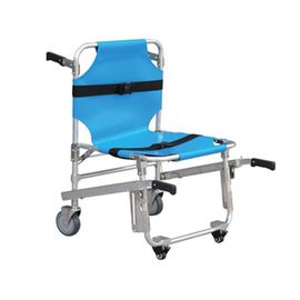 Hospital Blue Stainless Steel Material Hospital Stretcher Cart With Wheels