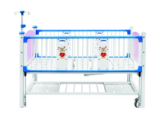 Two Crank Adjustable Backrest Hospital Baby Crib