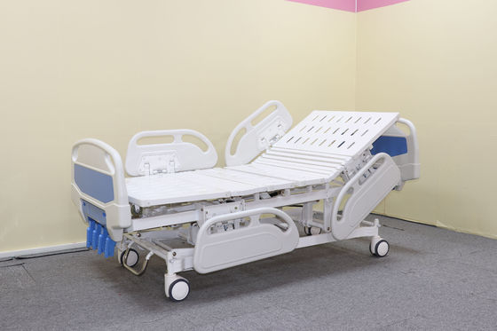 Good quality Four Crank Manual Hospital Care Nursing Patient Bed  Controll Caster Epoxy Coated