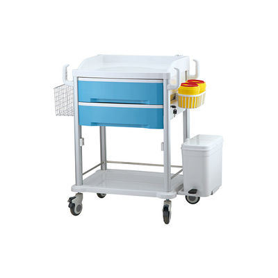 ABS Medical Trolley On Wheels Medicine Dispensing Crash Cart Hospital