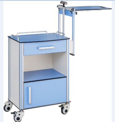 Color Blue Anti-Bite Fiberboard Hospital Medical Bedside Table