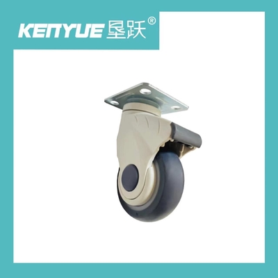 Buy Swivel Mobile Plastic Hospital CE TPR Medical Castor Wheels With Brake online manufacture