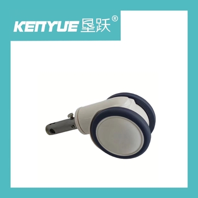 Buy 6 Inches Center Control Medical Caster Wheels TPR Material White online manufacture