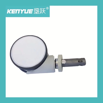 Buy 6 Inch Central Control medical caster wheels S Type white for hospital online manufacture