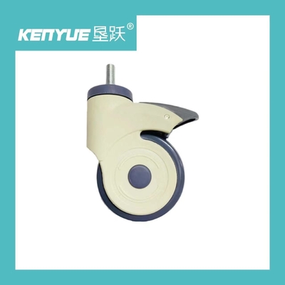 Buy 4 Inch Universal Wheel Hospital Medical Casters With Brake Creamy-White online manufacture