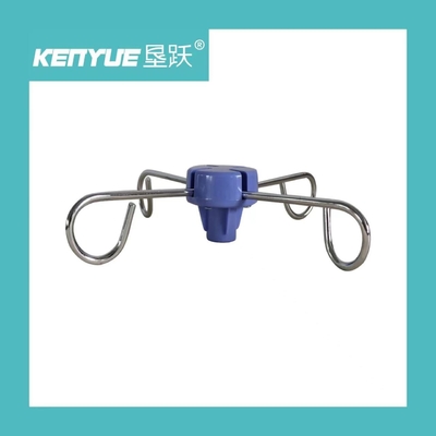 Buy Hospital Infusion Pole Hook Blue And White Metal Plastic Material online manufacture