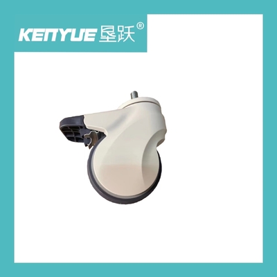 Buy 5 Inch 100mm Thread Stem Fitting Medical Caster Wheels ABS TPR online manufacture