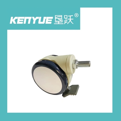 Buy Medical Caster Wheel Threaded Stem Brake Silent Caster Wheels For Hospital Beds online manufacture