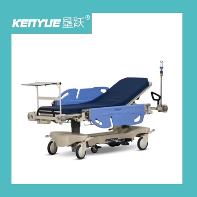 Buy Long Life Hospital Patient Emergency Stretcher Trolley Blue Color online manufacture