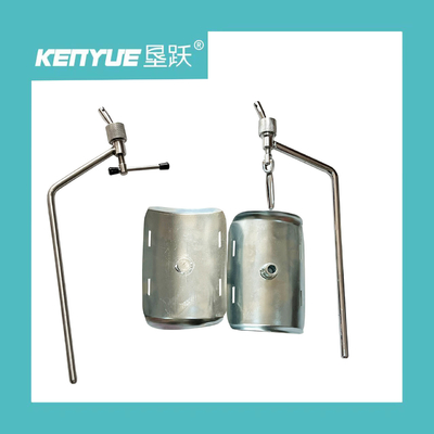Buy Silver White Iron Leg Rest Metal Material Medical For Hospital Bed online manufacture