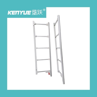 Buy Five Pole Silver Collapsible Medical Bed Side Rails Aluminum Alloy Guardrail online manufacture