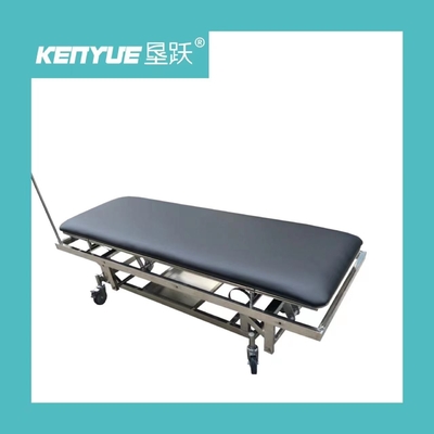Buy Black wheeled hospital stretcher truck Stainless steel stretcher truck online manufacture