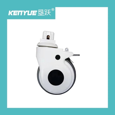 Buy 5inch Universal Wheel With Brake White Special Medical Caster Hospital Usage online manufacture