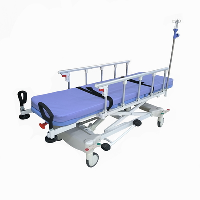 Buy Blue Hydraulic Ambulance Stretcher Trolley Metal Imported For Patients online manufacture