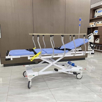 Buy Emergency Stretcher Trolley Hydraulic Emergency Trolley Medical Product Wheelchair transfer bed online manufacture