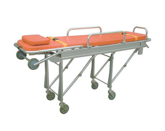 Buy Mobile Foldable Hospital Stretcher Trolley , Aluminum Automatic Loading Patient Transfer Trolley online manufacture