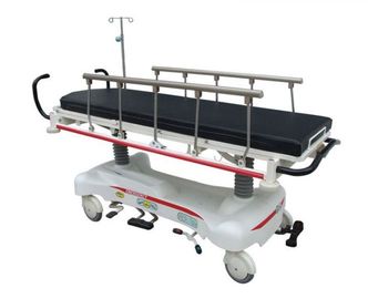Buy Steel Black Hospital Deluxe Stretcher Cart Removable with Four Casters online manufacture