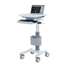 Buy Aluminum Rolling Computer Cart Medical All In One With Table Height 80-120cm online manufacture