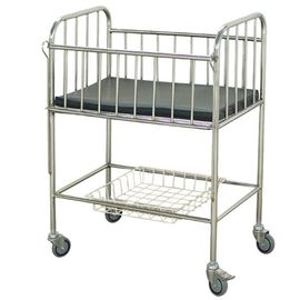 Buy Infant Hospital Baby Crib Movable Stainless Steel Easy Installation With Mattress online manufacture