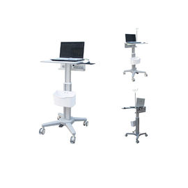 Buy Aluminum Column Medical Computer Trolley Hospital Mobile Warding Rounds With Battery online manufacture