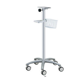 Buy Height 890mm Hospital Computer Stand Patient Monitor Rolling Computer Cart online manufacture
