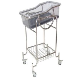 Buy ABS Plastic Basin Stainless Steel Silent Wheels Hospital Baby Cart online manufacture